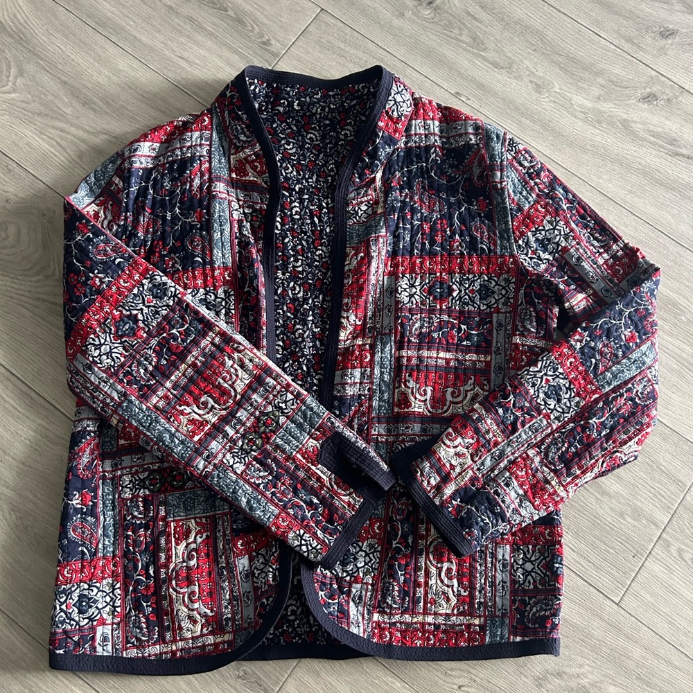 Quilted Long Sleeve Jacket Blazer